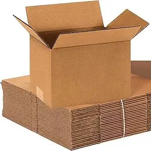 AVIDITI Small Shipping Boxes, 9"L x 6"W x 6"H (25-Pack) Heavy Duty Corrugated Cardboard Boxes for Packing, Moving & Storage, Strong Wholesale Bulk Boxes for Home or Business