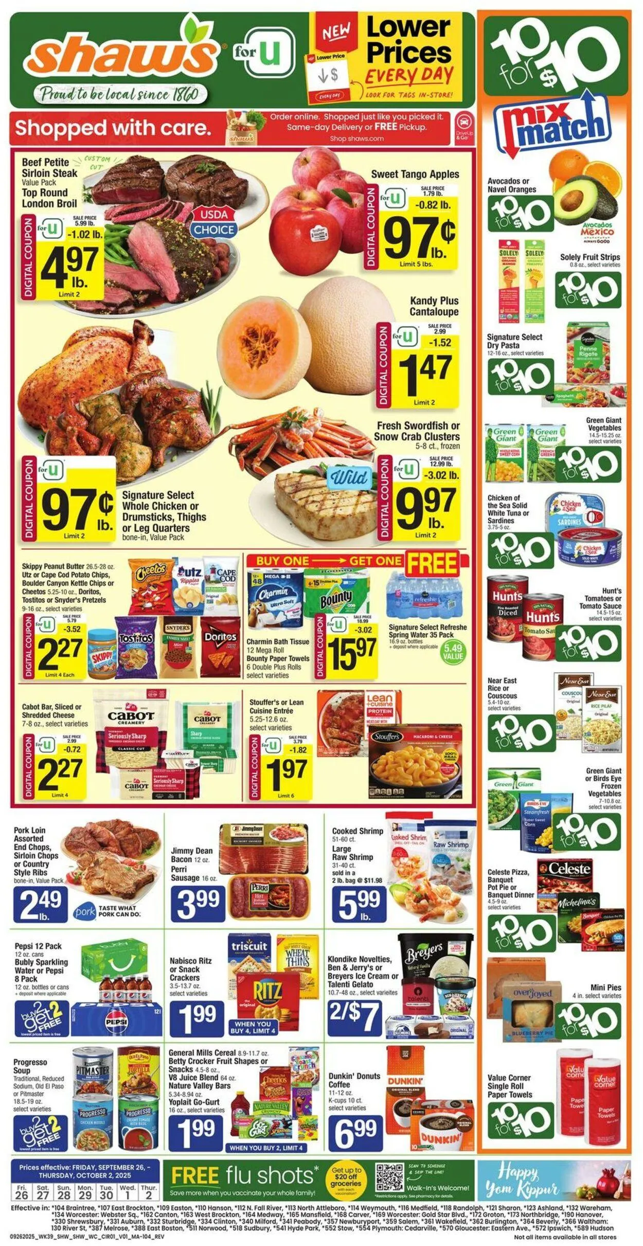 Weekly ad Shaws from September 26 to October 2 2025 - Page 1