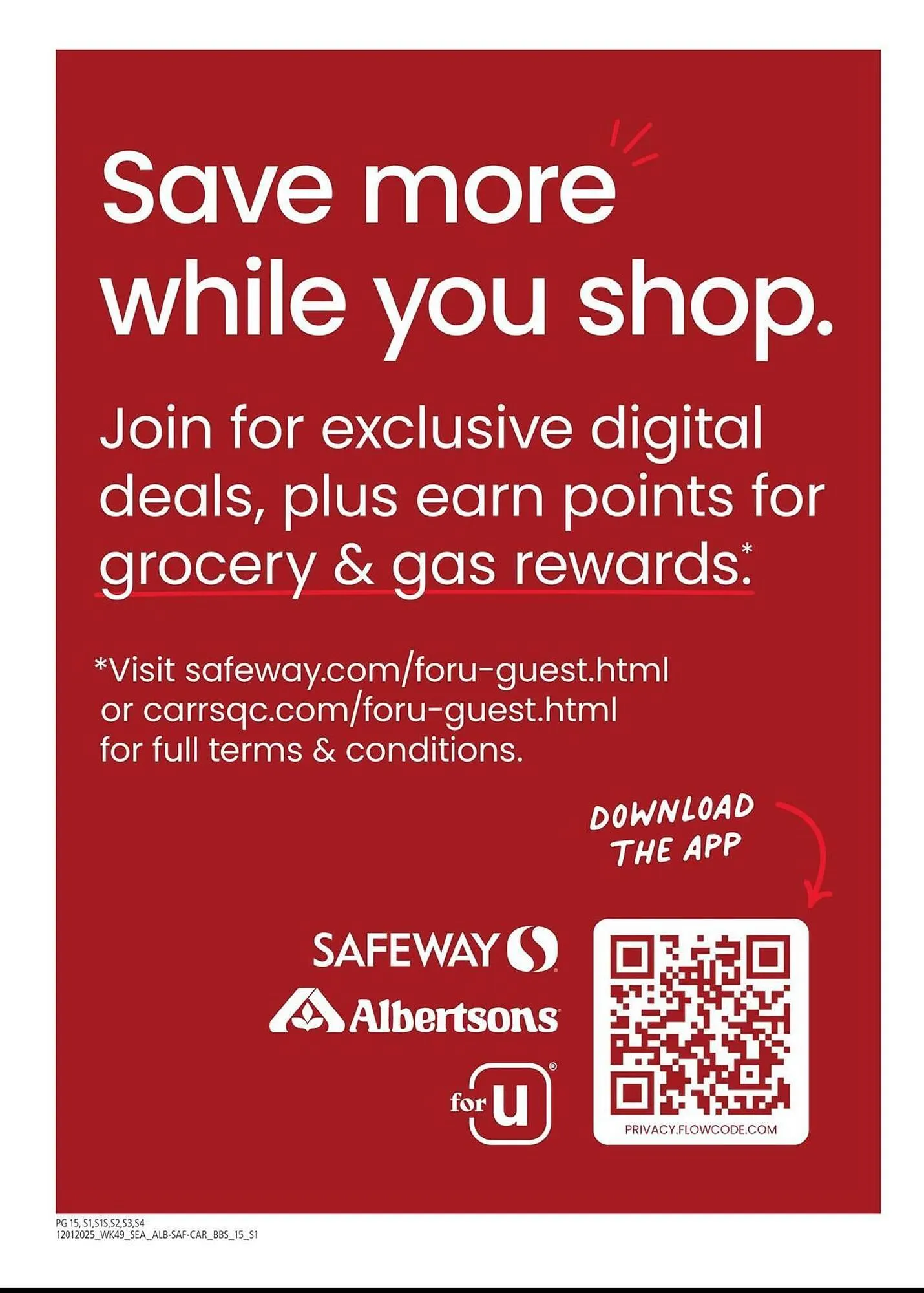 Weekly promotion Albertsons weekly ad spanning from December 1 to December 28 2025 - Page 15 for Catalogue 365
