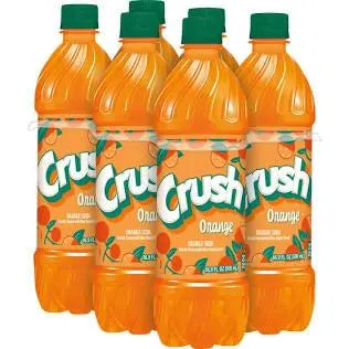 Crush Orange soda Bottles 6 pk