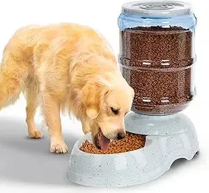Kenond 3 Gallon Gravity Feeder, Automatic Dog Feeder, Dog Food Dispenser for Large Breed