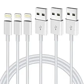 iPhone Charger 3FT, [Apple MFi Certified] Lightning Cable Original 3Pack USB Fast Charging Data Sync Cord Compatible with iPhone 13/12/11 Pro Max/XS MAX/XR/XS/X/8/7/Plus/6S/6/SE/5S(3Pack)