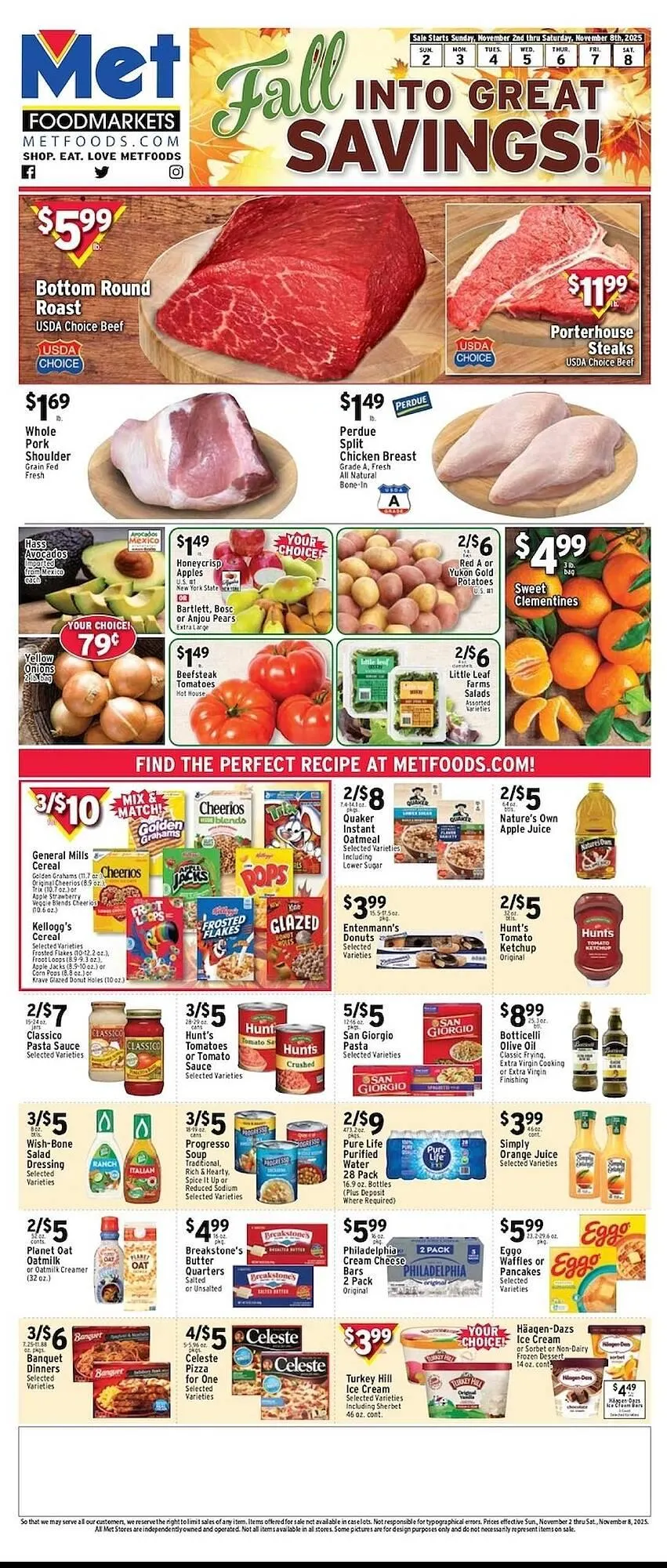 Weekly ad Met Foodmarkets weekly ad from November 2 to November 8 2025 - Page 1