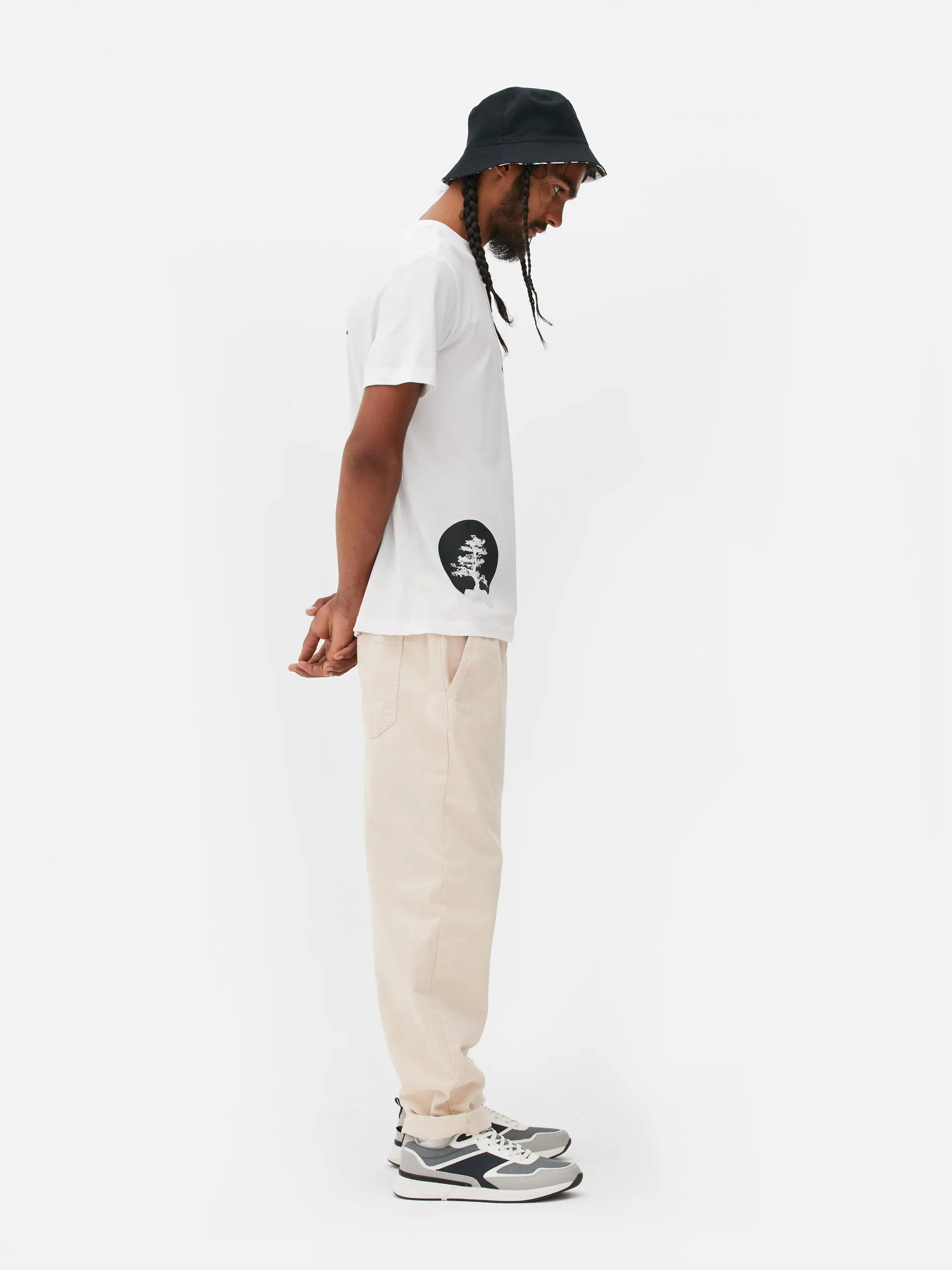 T-shirt met Japanse grafische print