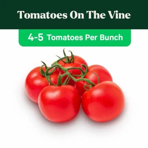 Fresh On the Vine Red Tomatoes-Order by the Bunch (4-5 tomatoes per bunch)