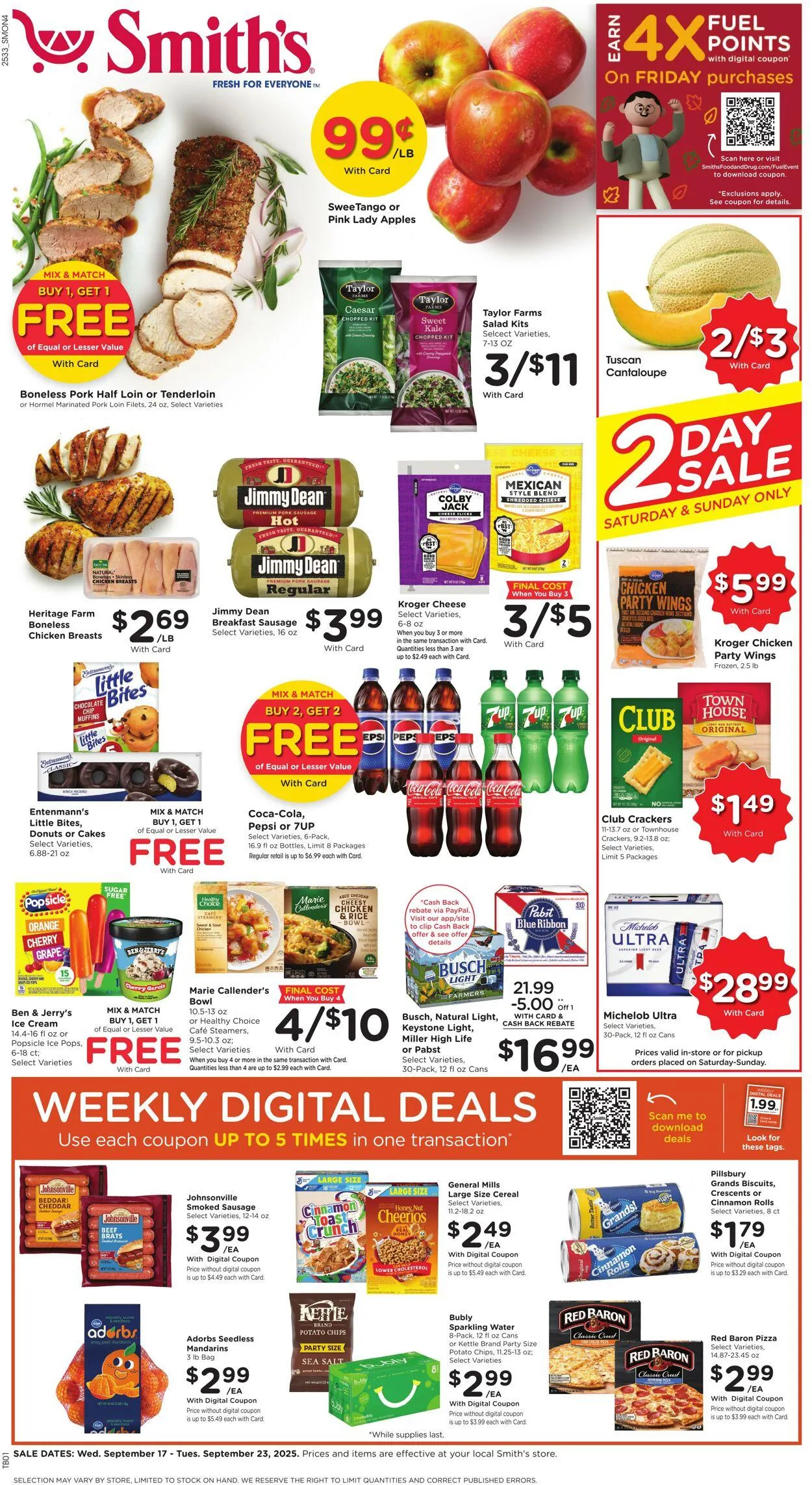 Weekly ad Smith's Current weekly ad from September 17 to September 23 2025 - Page 1