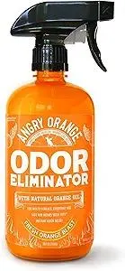 ANGRY ORANGE Pet Odor Eliminator for Dog and Cat Urine, Carpet Stains, and Strong Smells – Citrus Cleaner with Natural Orange Oil – 24 oz
