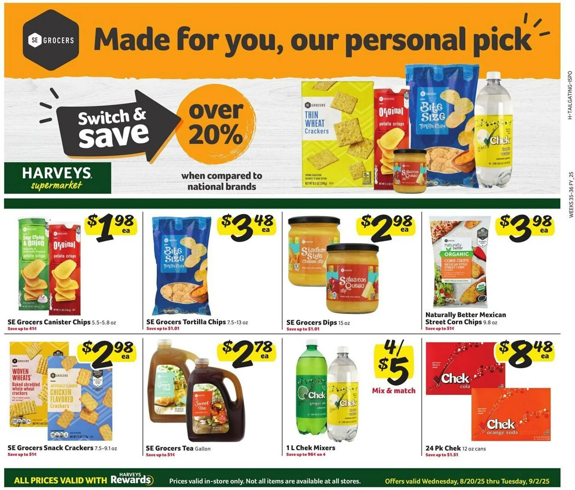 Weekly ad Harveys Supermarkets Weekly Ad from August 20 to September 2 2025 - Page 6