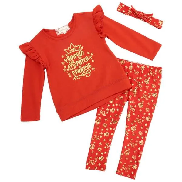 Toddler Girl BTween® Pumpkin Patch Princess Top & Leggings Set