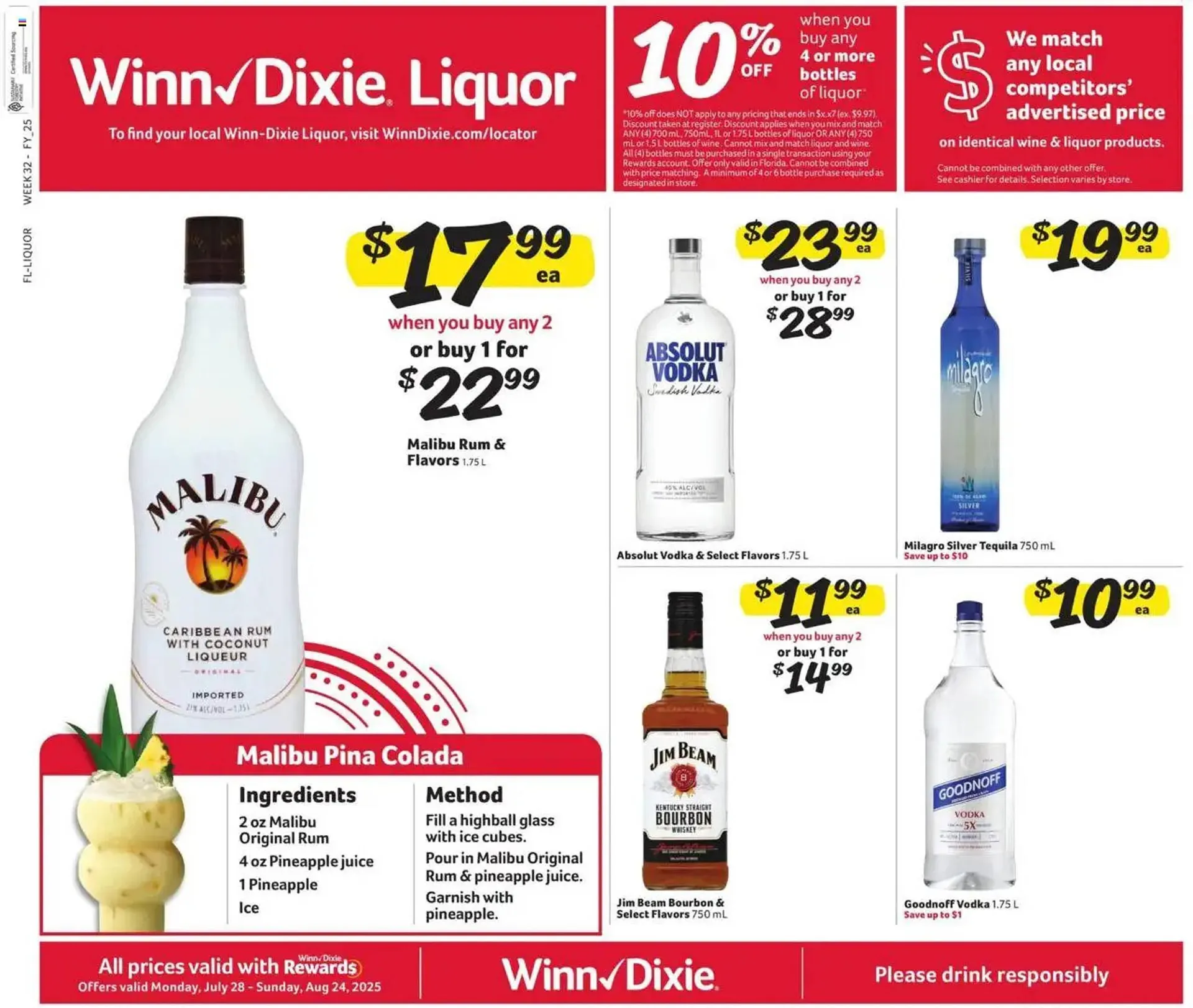 Weekly ad Winn Dixie Weekly Ad from July 28 to August 25 2025 - Page 1