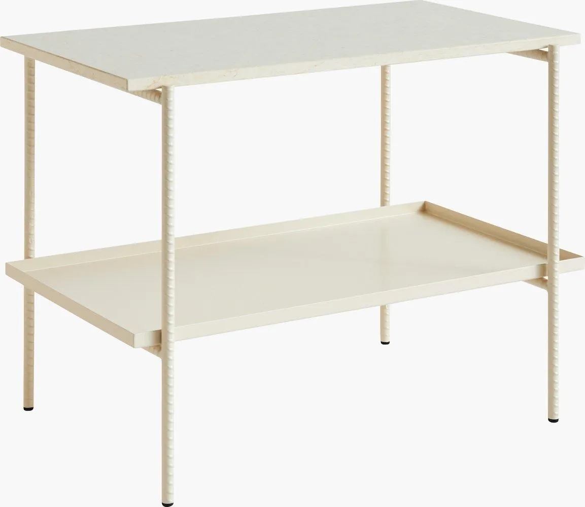 Rebar Side Table with Rectangle Tray