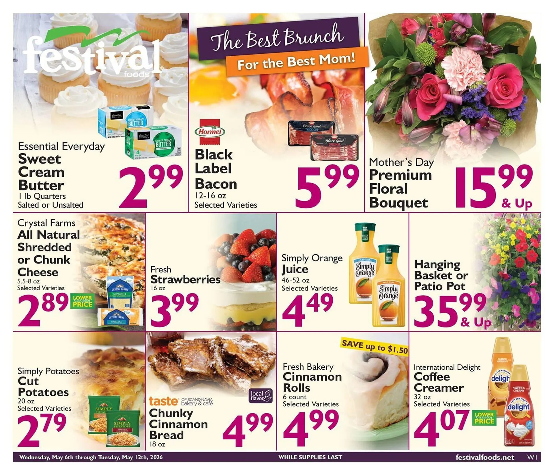 Weekly promotion Festival Foods weekly ad spanning from May 6 to May 12 2026 - Page 1 for Catalogue 365