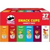 Pringles Snack Cups Variety Pack Potato Crisps Chips, Lunch Snacks, 27 Count