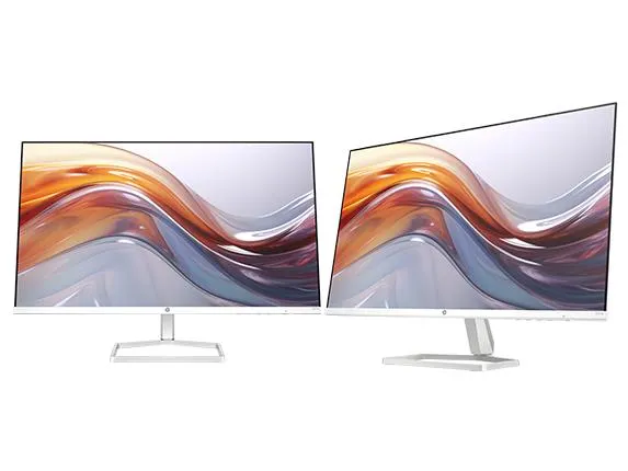 Dual HP Series 5 27 inch FHD Monitor with Speakers Bundle