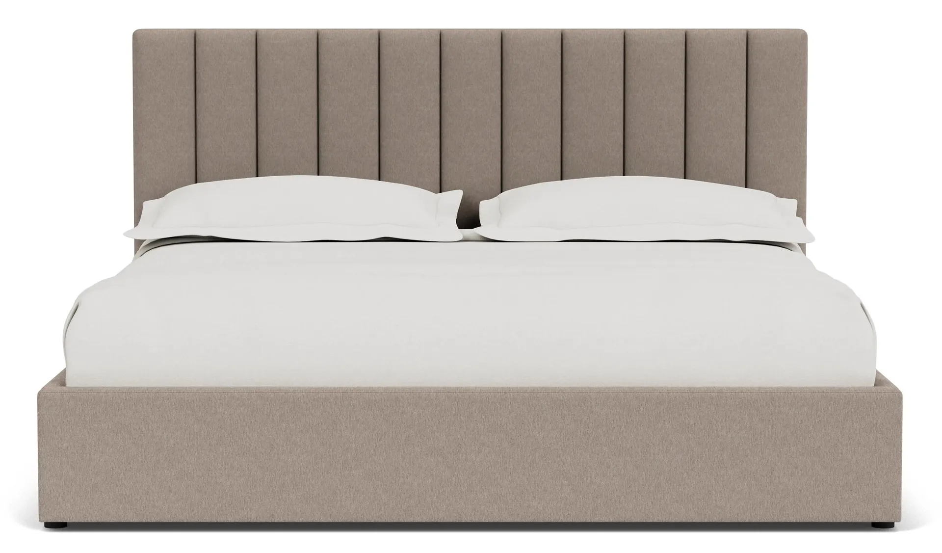 Hartley California King 48" Headboard Bed in Flint Ivory