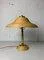 Vintage Italian Bamboo and Brass Table Lamp, 1970s