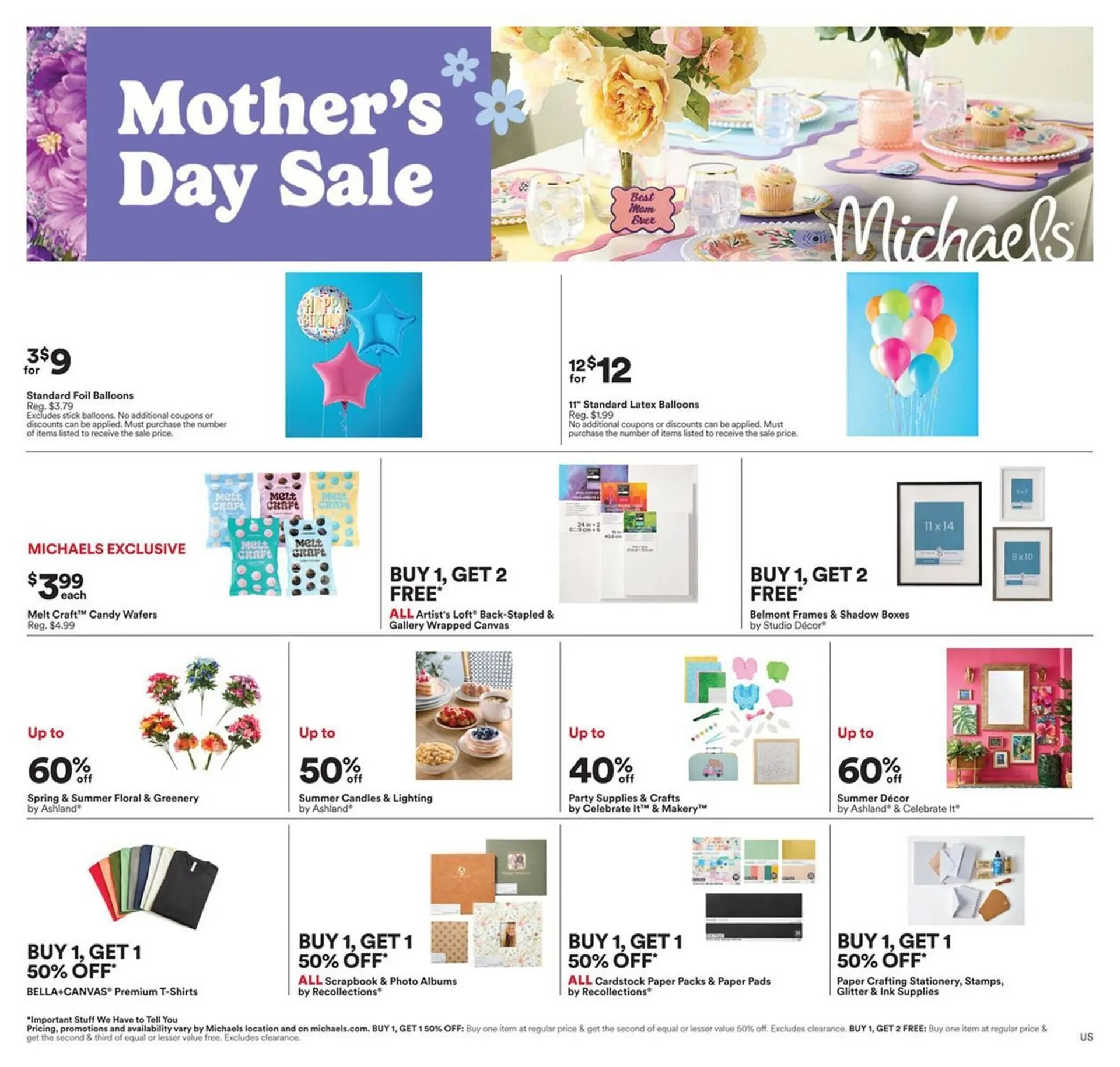 Weekly promotion Michaels weekly ad spanning from May 3 to May 9 2026 - Page 1 for Catalogue 365