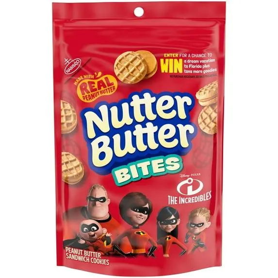 Nutter Butter Bites Peanut Butter Sandwich Cookies, 8 oz