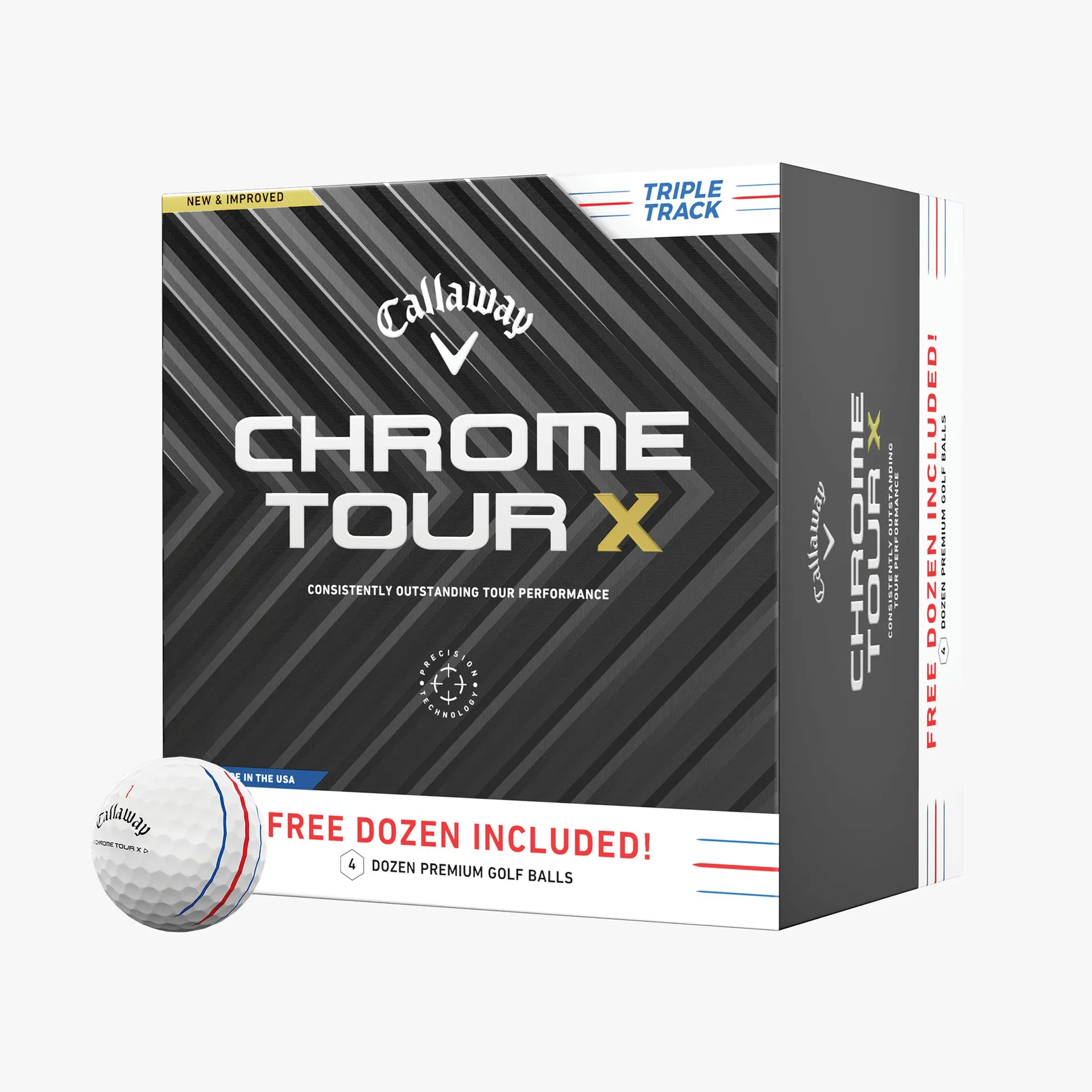 Chrome Tour X Triple Track 4 Dozen Golf Balls