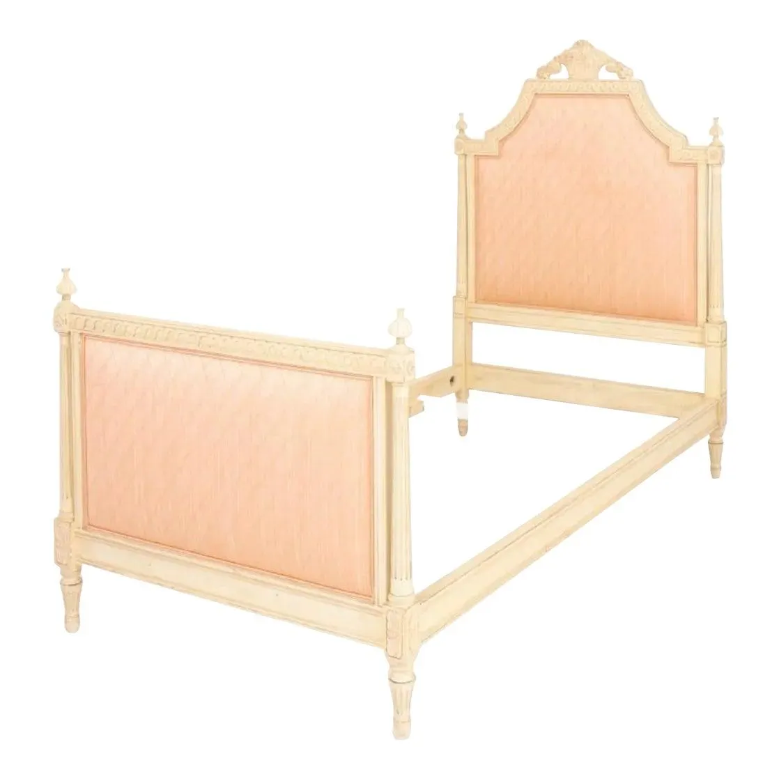 Vintage Louis XVI Style Twin Painted Bed