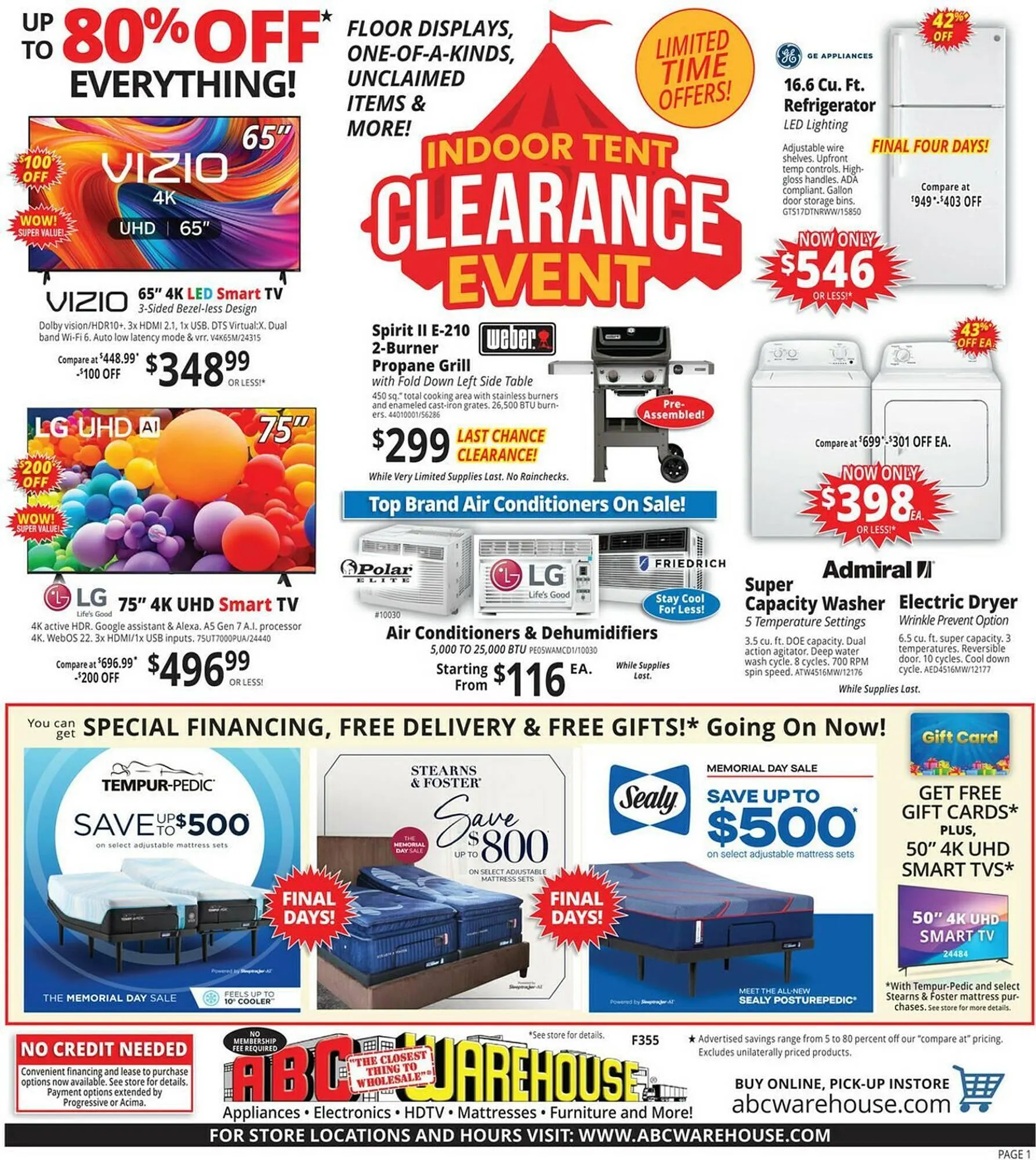 Weekly ad ABC Warehouse Weekly Ad from June 1 to June 7 2025 - Page 1