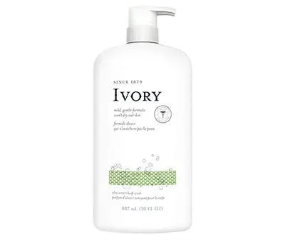 Ivory Mild & Gentle Body Wash, Aloe Scent, 27oz