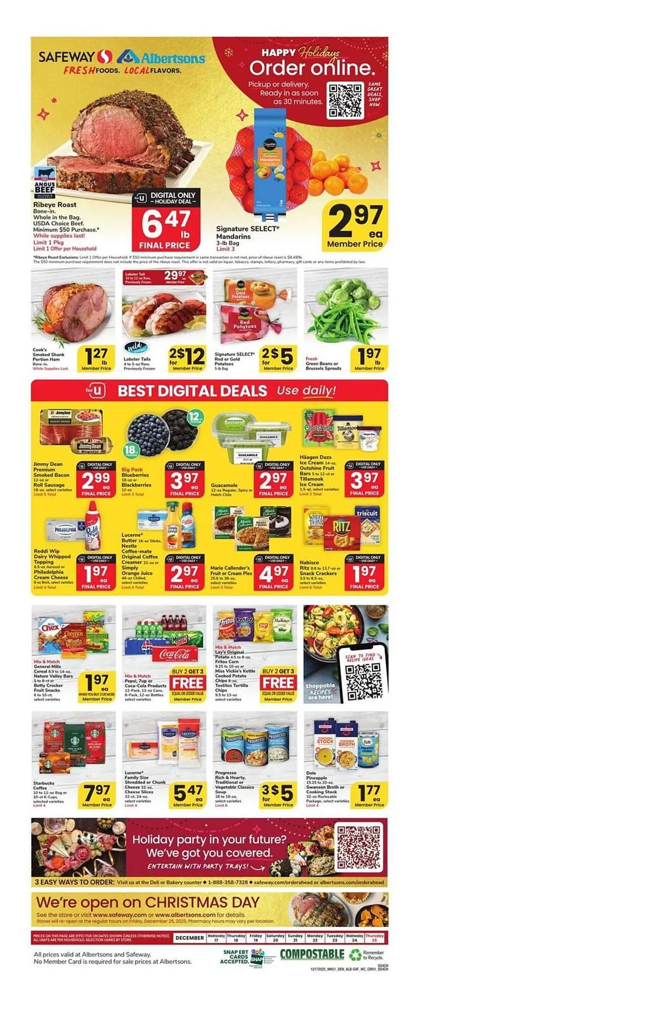 Weekly ad Albertsons weekly ad from December 17 to December 25 2025 - Page 1