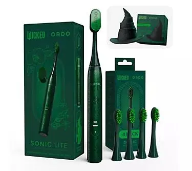 Make Your Selection: Ordo x Wicked Sonic Lite Toothbrush with Topper & 4 Brush Heads