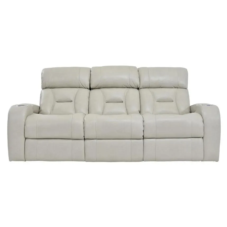 Leather Power Reclining Sofa