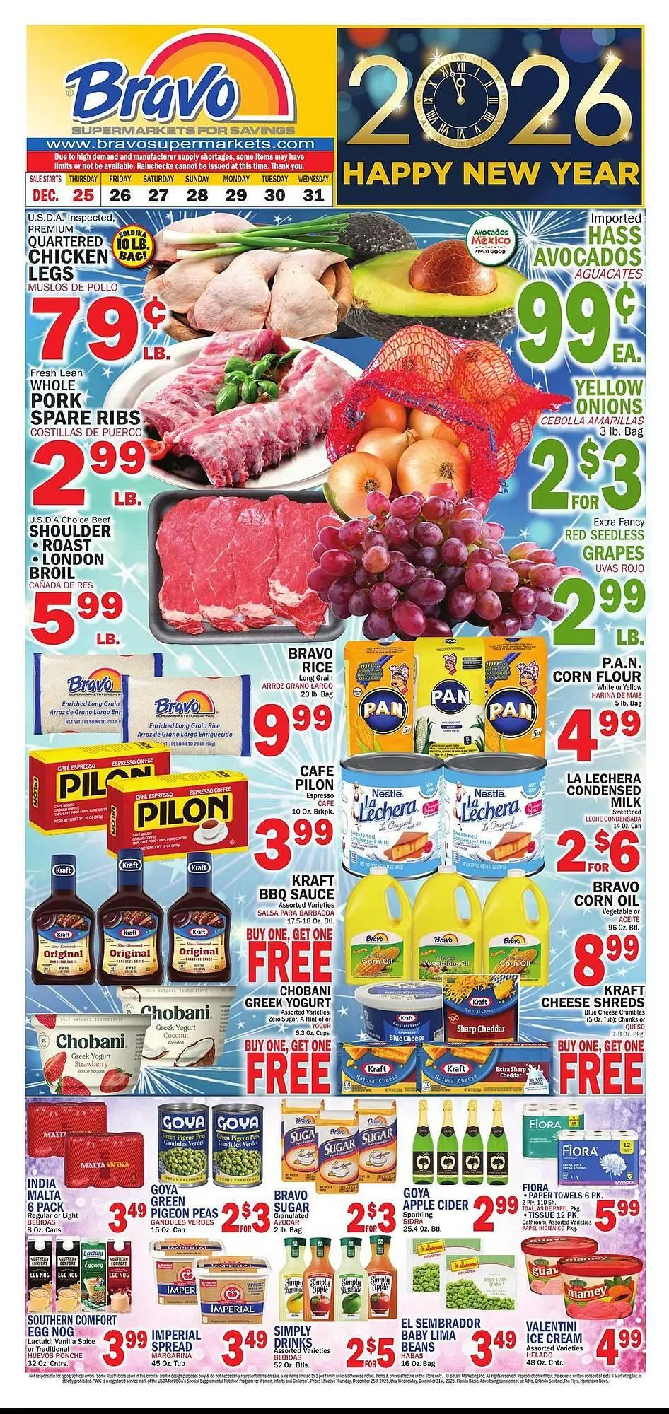 Weekly ad Bravo Supermarkets weekly ad from December 25 to December 31 2025 - Page 1