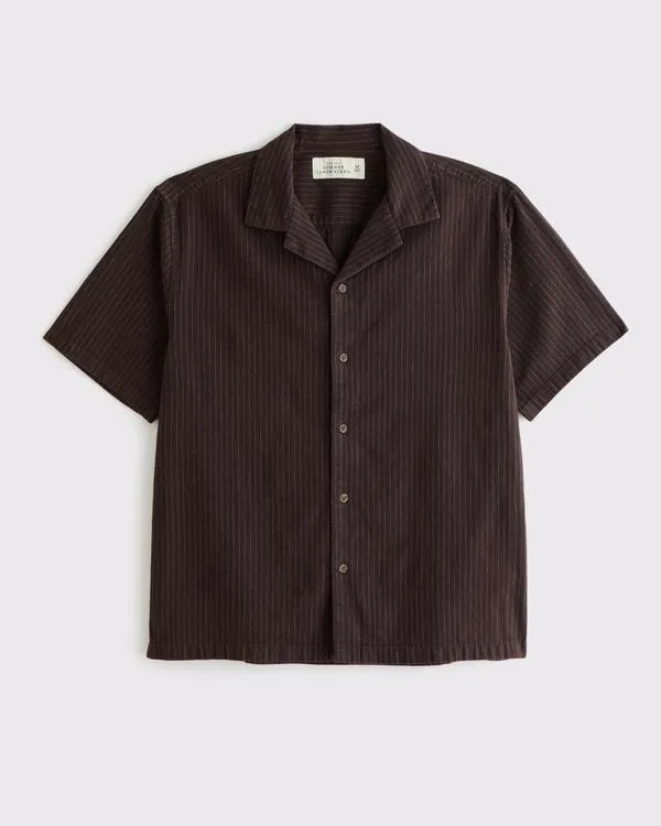 Camp Collar Summer Linen-Blend Shirt