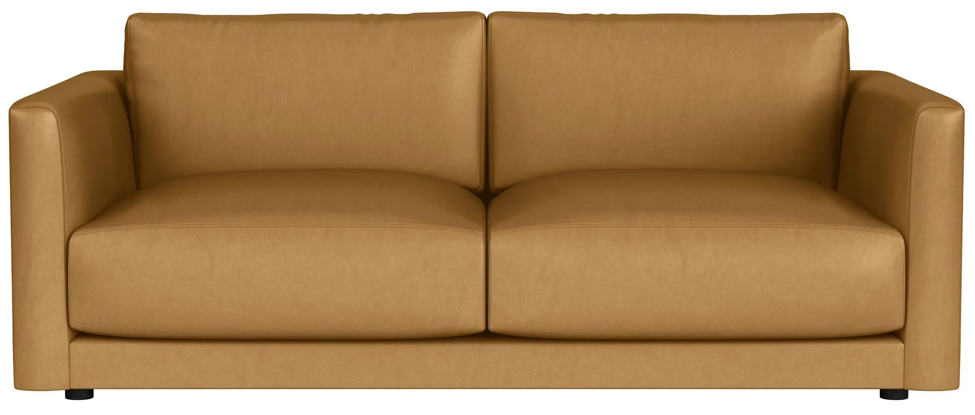 Clemens 80" Sofa in Portofino Cashew Leather