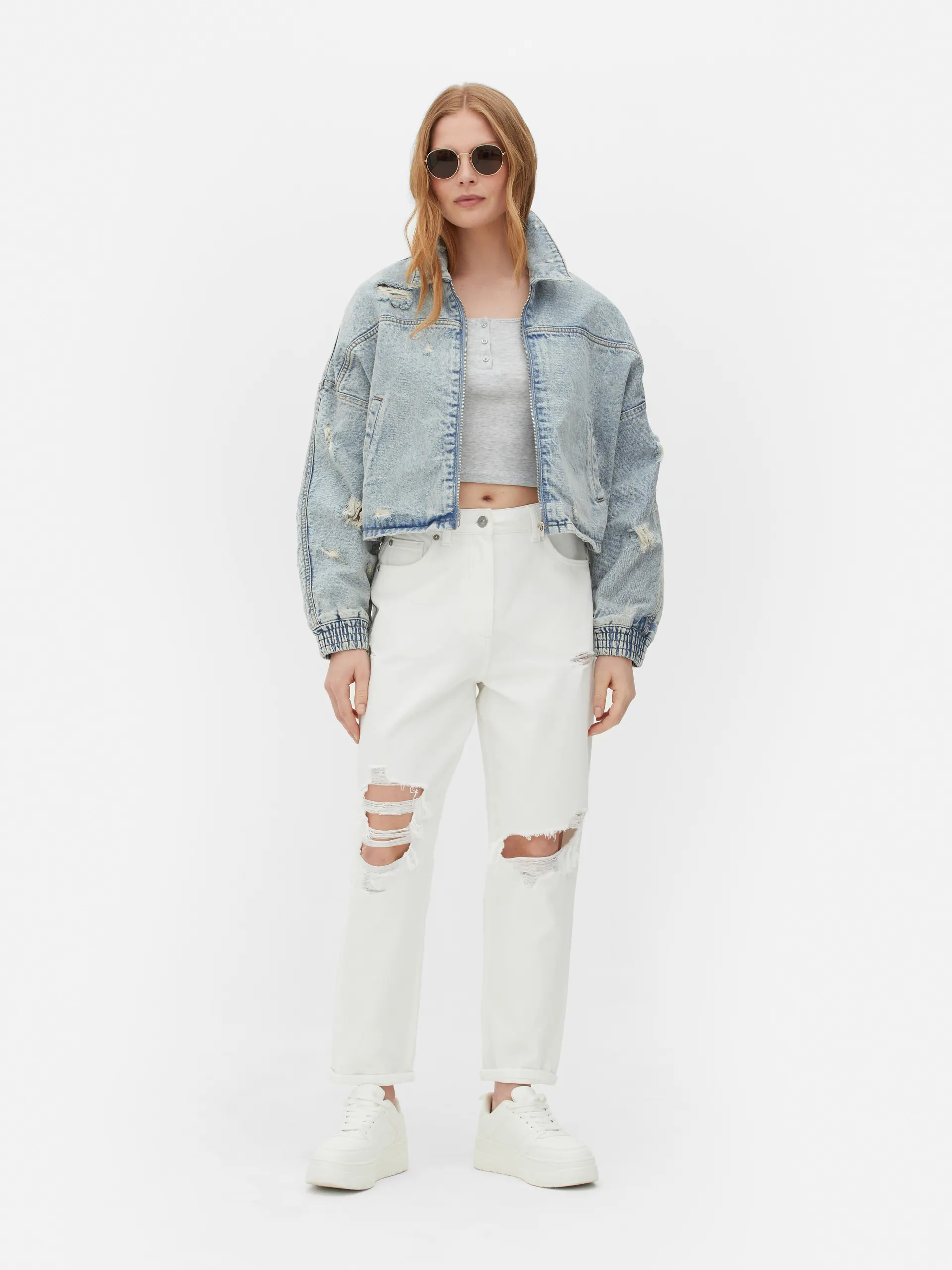 Blouson bomber effet vieilli