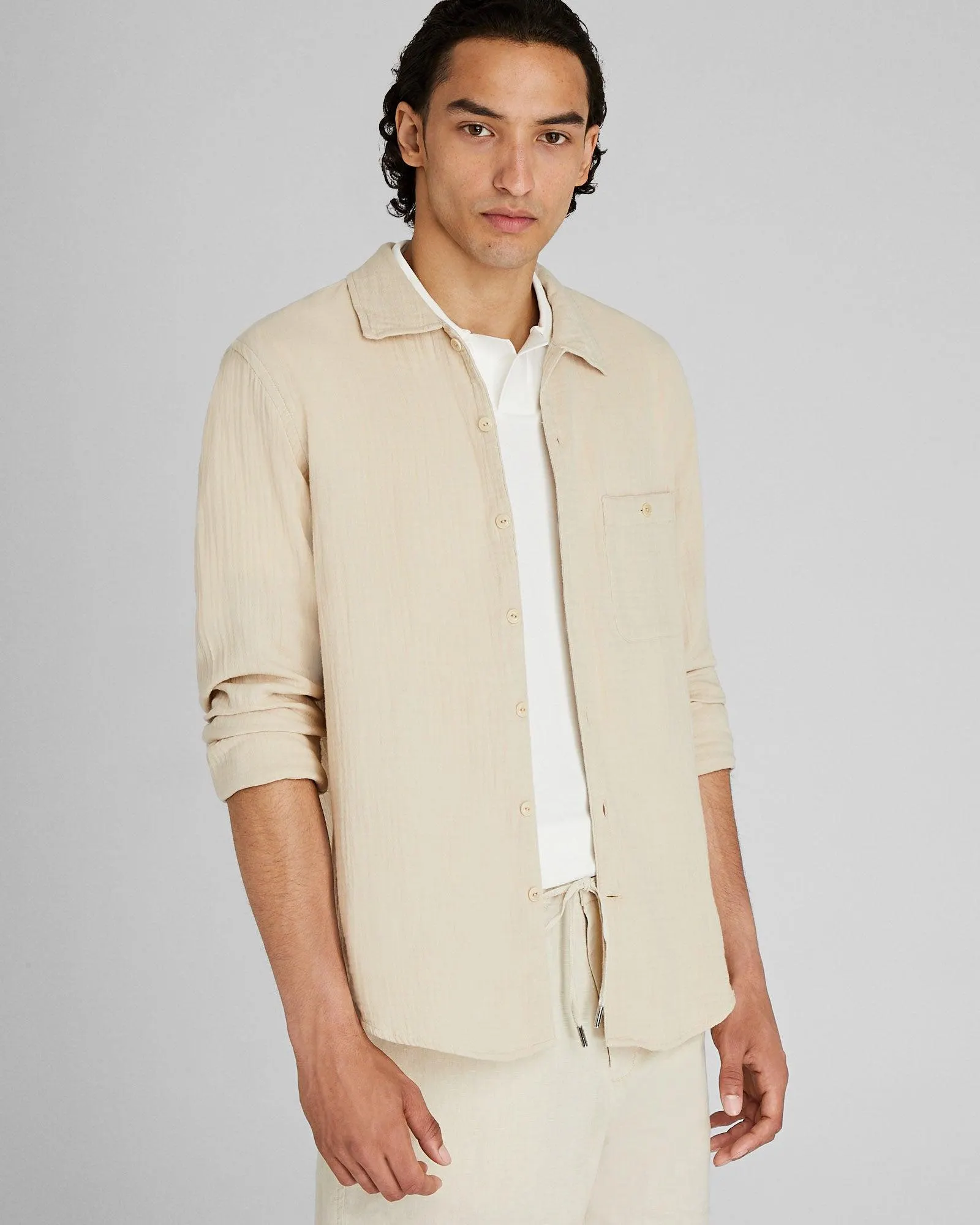 Long-Sleeve Summer Doubleface Shirt