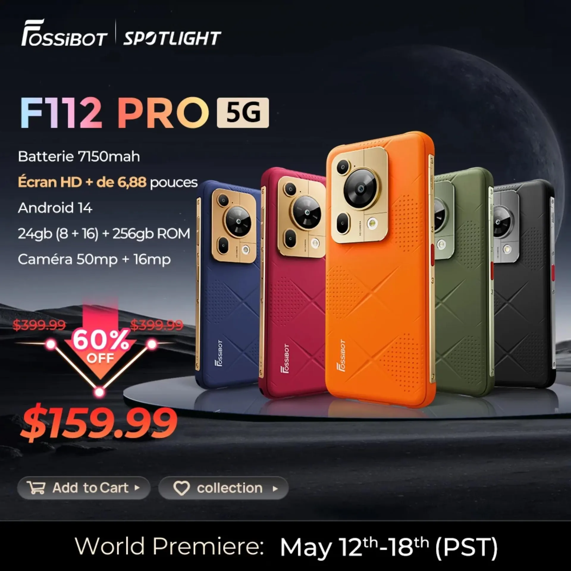 [Estreno mundial] Smartphone robusto Fossibot F112 PRO 5G 6.88