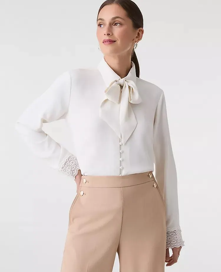 Modern Tie Neck Blouse