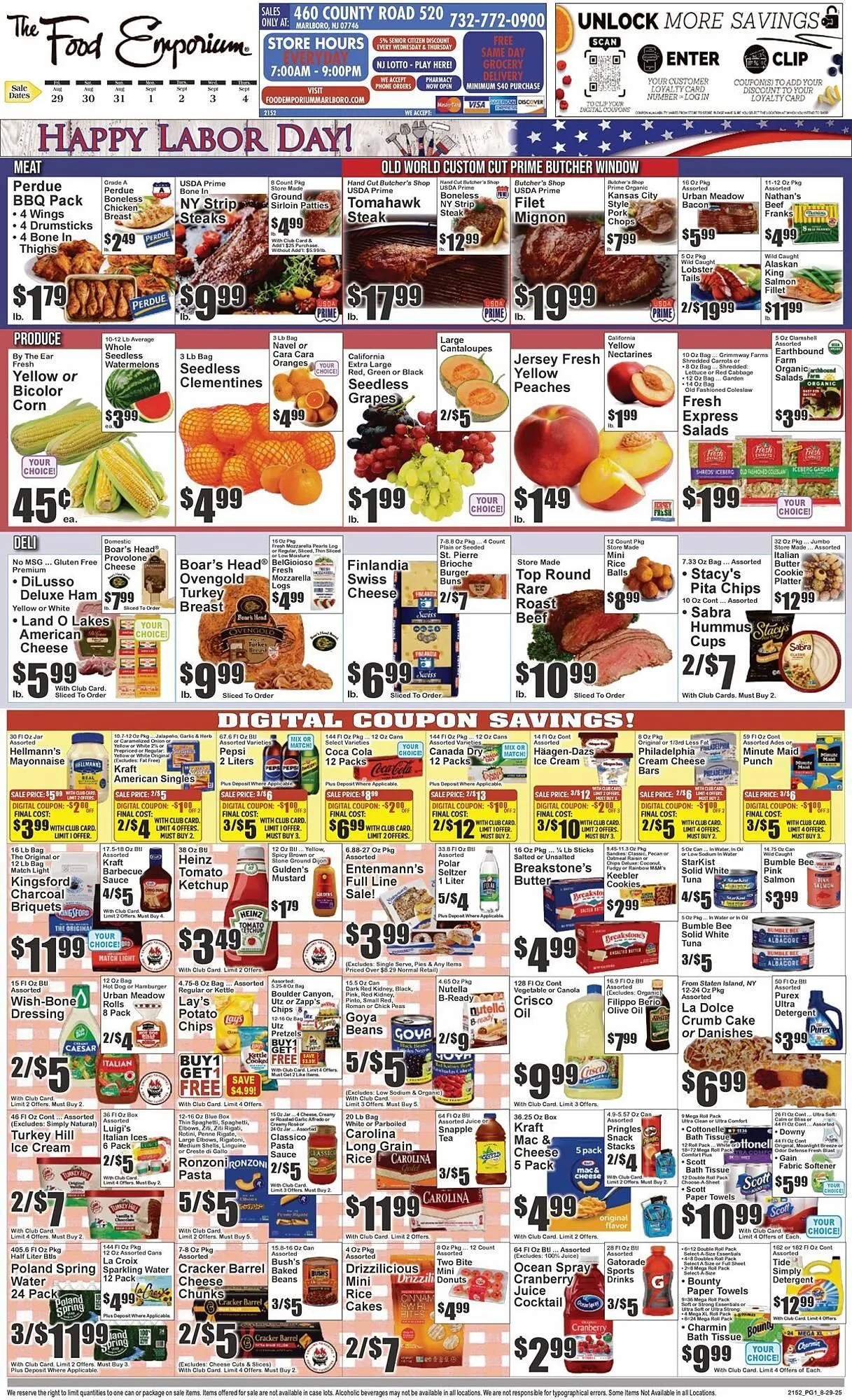 Weekly ad The Food Emporium Weekly Ad from August 29 to September 4 2025 - Page 1