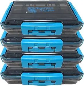 Reaction Tackle Ultimate Tackle Box Trays: Boxes to Organize and Store in Your Fishing Tackle Bag! for Anglers on The Go - 3600 Tackle Tray and 3700 Tackle Trays - 3-Clip Waterproof Tray