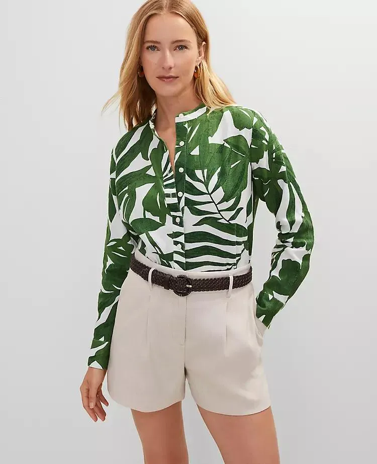 Floral Linen Perfect Shirt