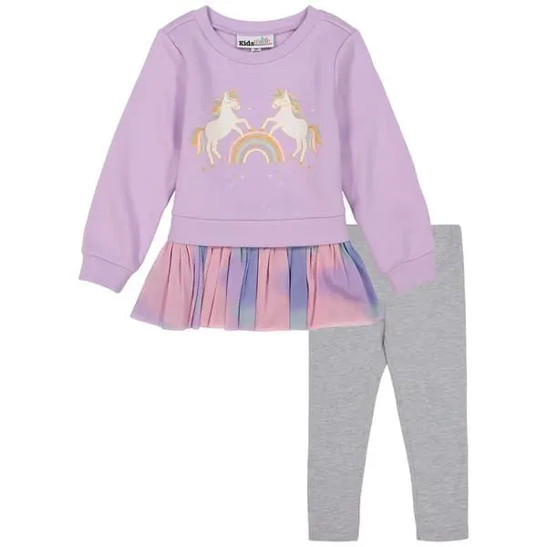 Baby Girl (12-24M) KHQ® 2pc. Unicorn Rainbow Leggings Set