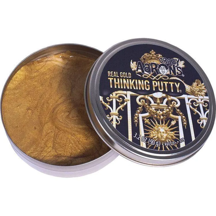 24k Real Gold - Full Size 4" Thinking Putty Tin