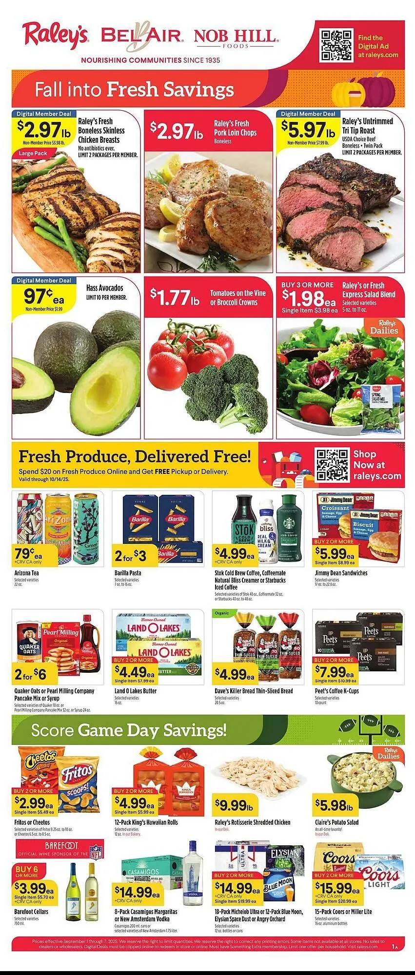 Weekly ad Bel Air Markets weekly ad from October 1 to October 7 2025 - Page 1