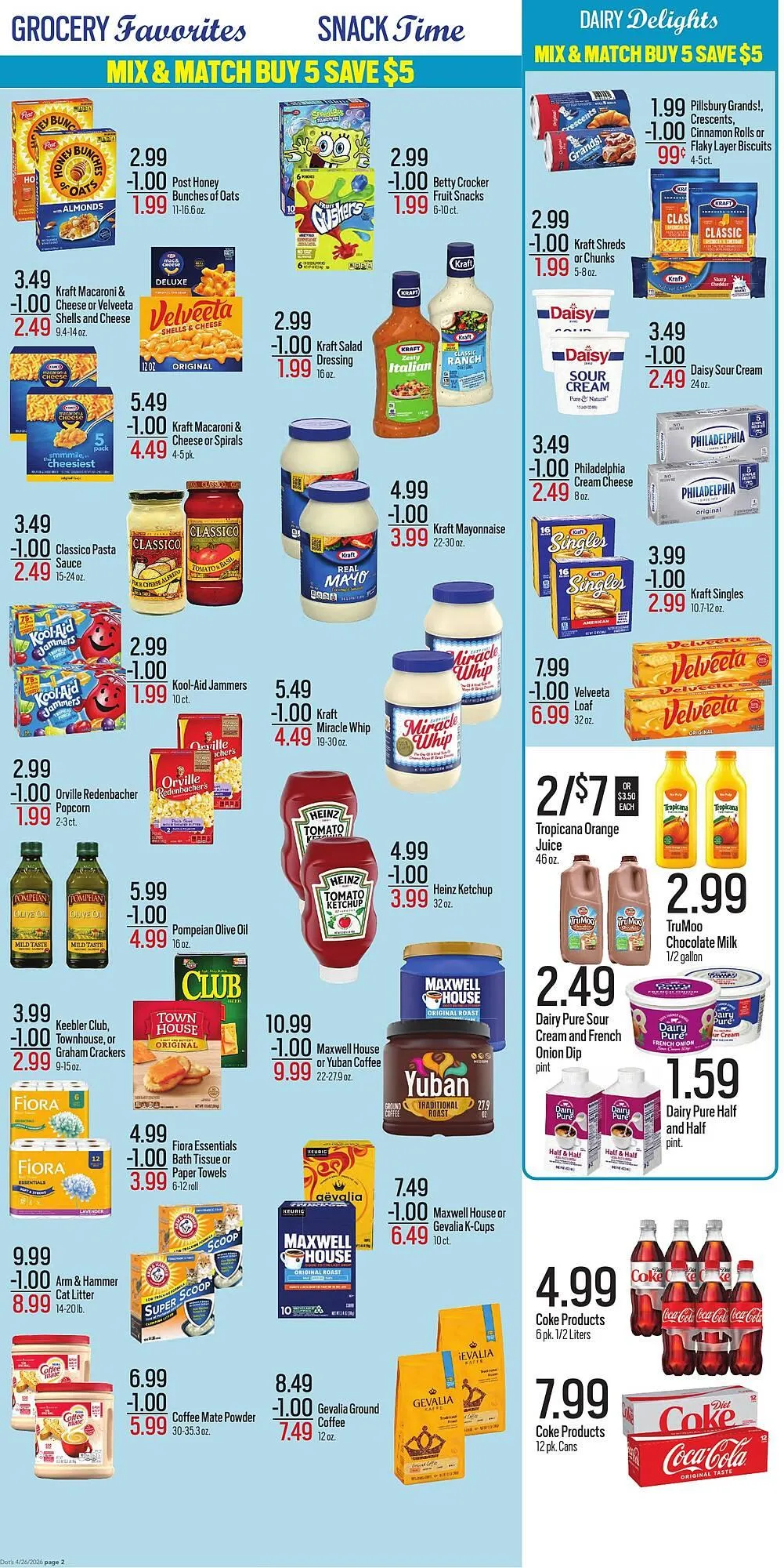 Weekly promotion Dot's Market weekly ad spanning from April 27 to May 3 2026 - Page 2 for Catalogue 365