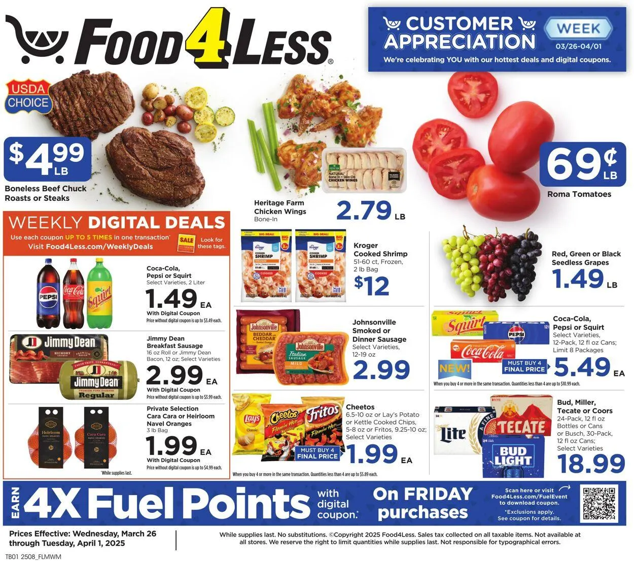 Catálogo de Food 4 Less Current weekly ad 26 de marzo al 1 de abril 2025 - Página 1