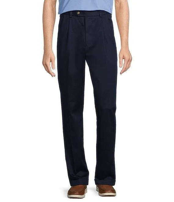 TravelSmart CoreComfort Big & Tall Non-Iron Pleated Classic Fit Chino Pants