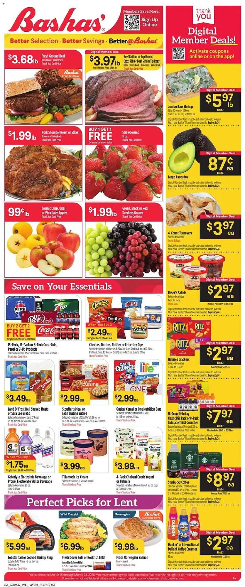 Weekly ad Bashas' weekly ad from March 18 to March 24 2026 - Page 1