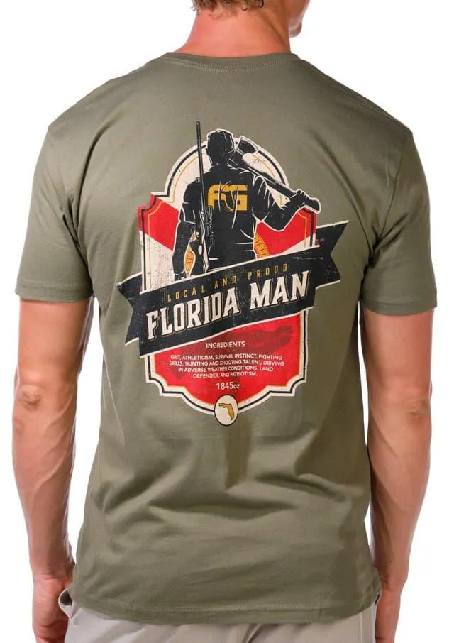 FloGrown Men's Florida Man Graphic T-Shirt