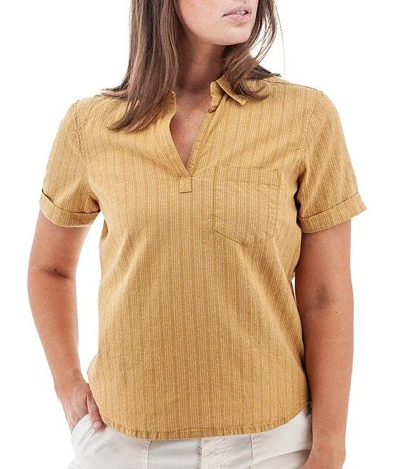 Breezy Johnny Collar Popover Camp Shirt