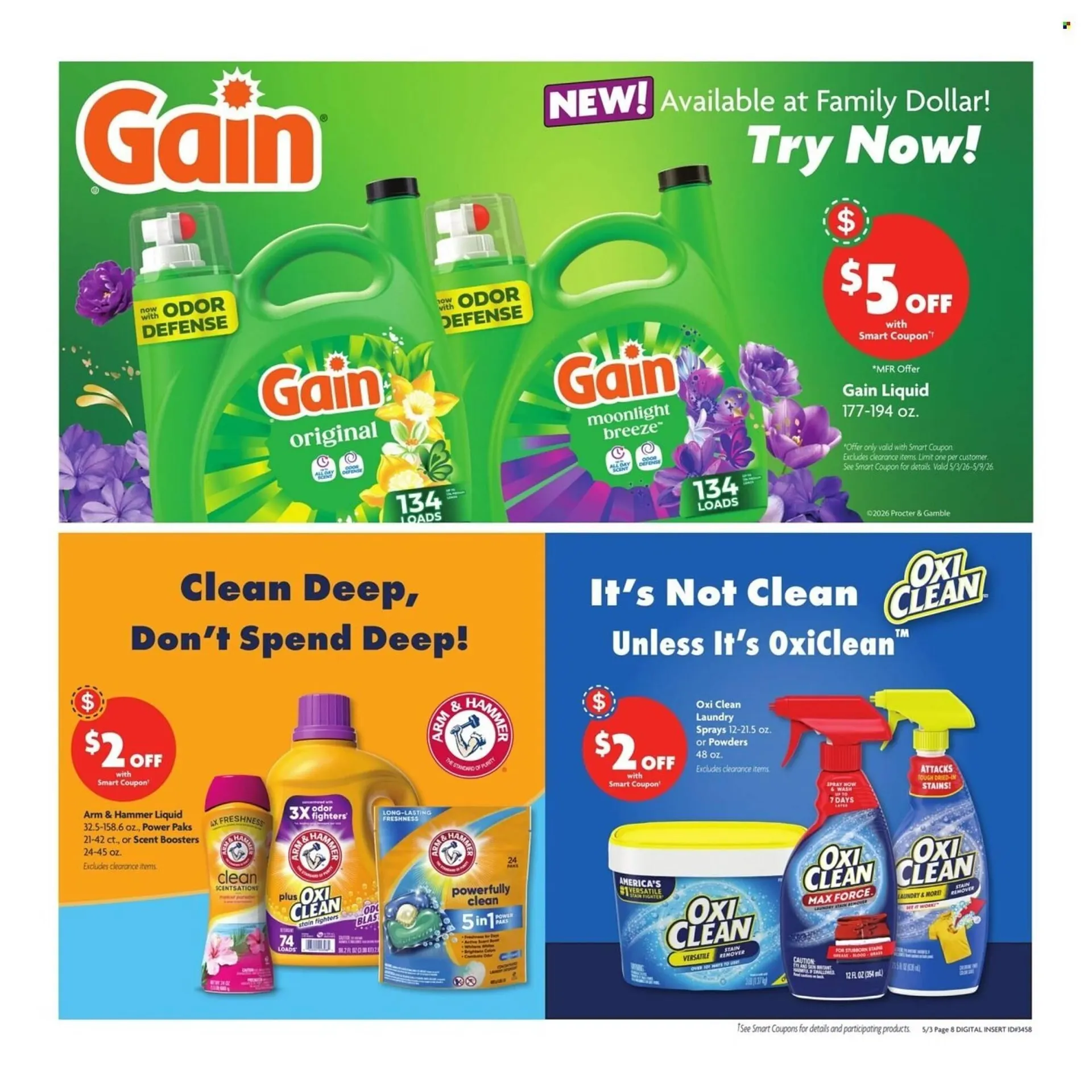 Weekly promotion Family Dollar weekly ad spanning from May 3 to May 10 2026 - Page 12 for Catalogue 365