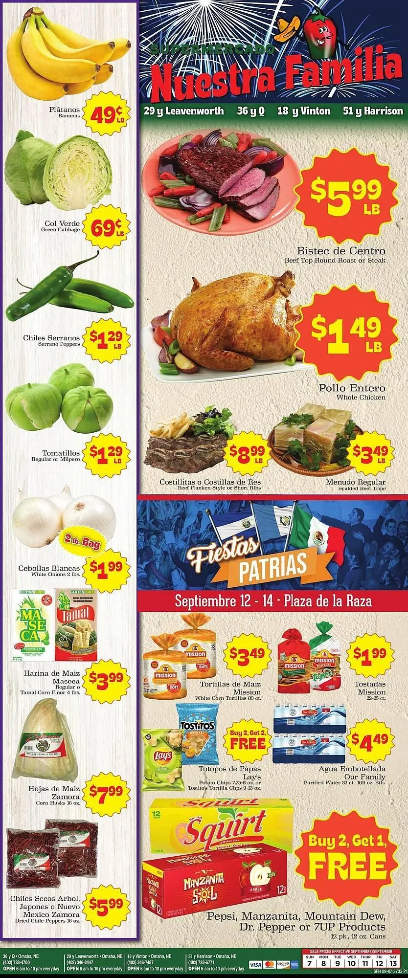Weekly ad Supermercado Nuestra Familia weekly ad from September 7 to September 13 2025 - Page 1